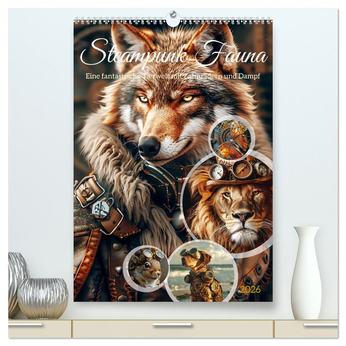 Steampunk Fauna (CALVENDO Premium Wandkalender 2026)