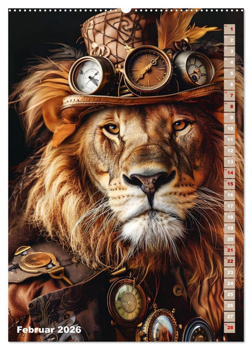 Steampunk Fauna (CALVENDO Premium Wandkalender 2026)