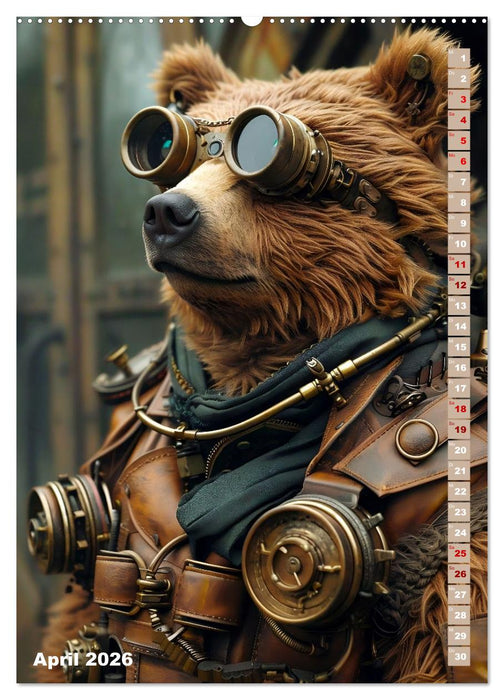 Steampunk Fauna (CALVENDO Premium Wandkalender 2026)