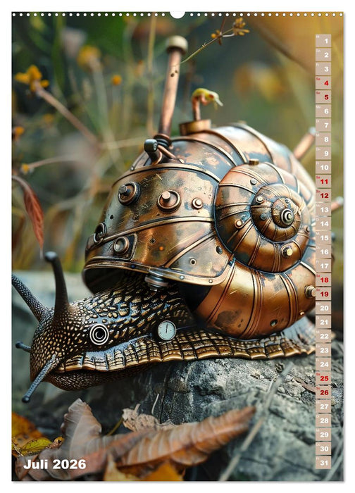 Steampunk Fauna (CALVENDO Premium Wandkalender 2026)