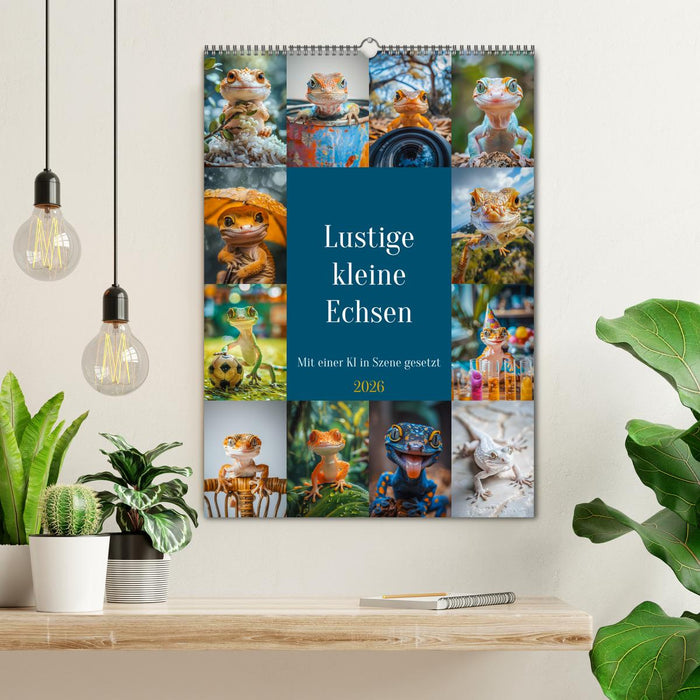 Lustige kleine Echsen (CALVENDO Wandkalender 2026)