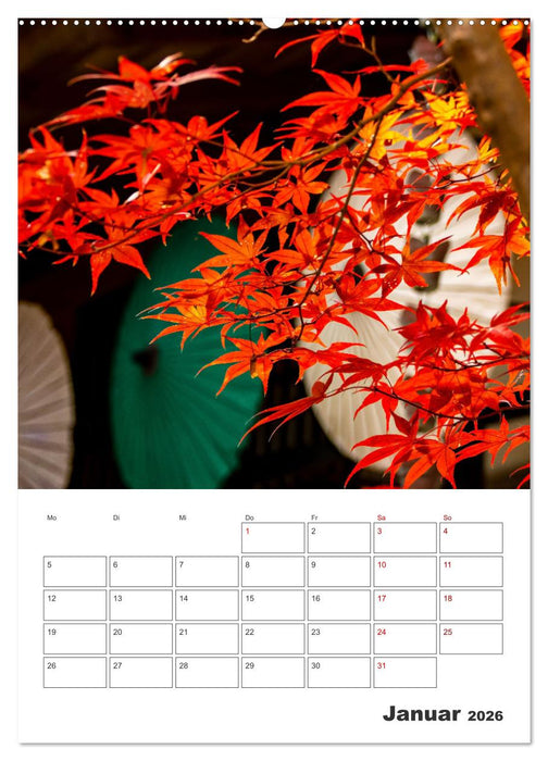 Herbst im japanischen Garten (CALVENDO Wandkalender 2026)
