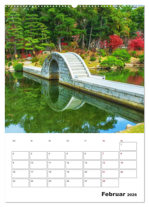 Herbst im japanischen Garten (CALVENDO Wandkalender 2026)