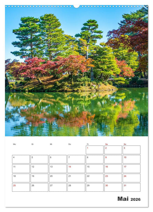 Herbst im japanischen Garten (CALVENDO Wandkalender 2026)