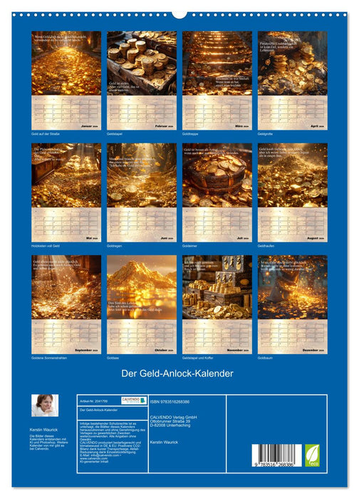 Der Geld-Anlock-Kalender (CALVENDO Premium Wandkalender 2026)