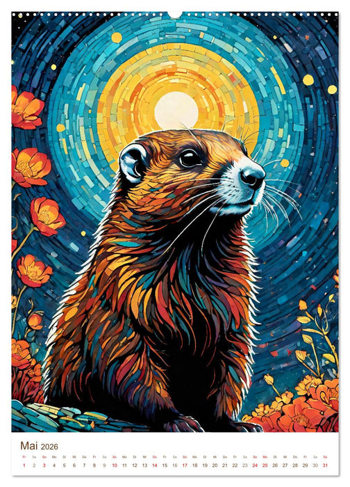 Das Alpenmurmeltier (CALVENDO Wandkalender 2026)
