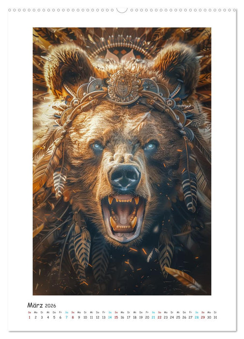 Magische Tiergeister (CALVENDO Wandkalender 2026)