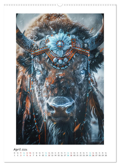 Magische Tiergeister (CALVENDO Wandkalender 2026)