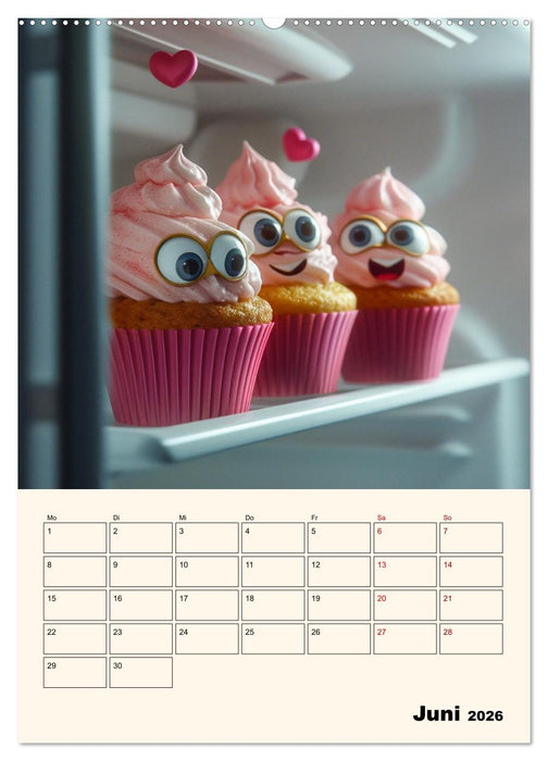 Nachts im Kühlschrank (CALVENDO Premium Wandkalender 2026)