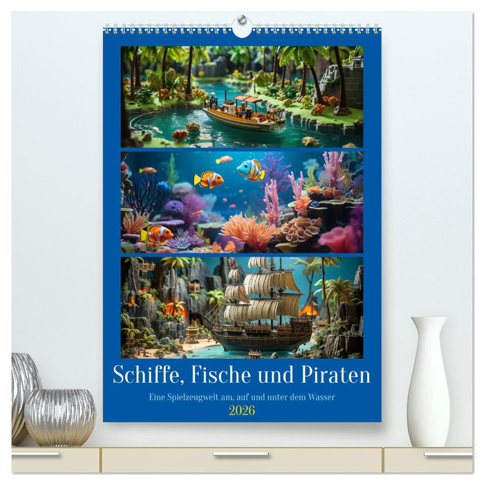 Schiffe, Fische und Piraten (CALVENDO Premium Wandkalender 2026)