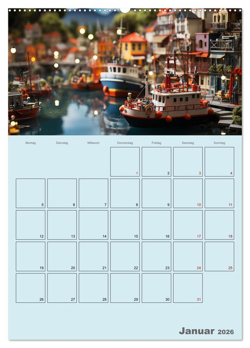 Schiffe, Fische und Piraten (CALVENDO Premium Wandkalender 2026)