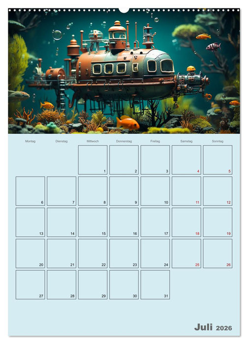 Schiffe, Fische und Piraten (CALVENDO Premium Wandkalender 2026)