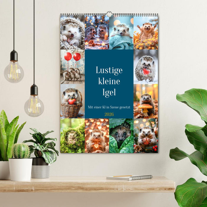 Lustige kleine Igel (CALVENDO Wandkalender 2026)