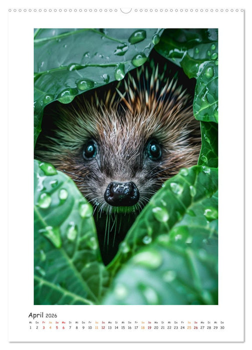 Lustige kleine Igel (CALVENDO Wandkalender 2026)