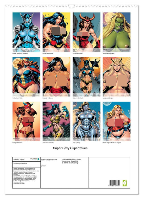 Super Sexy Superfrauen (CALVENDO Wandkalender 2026)