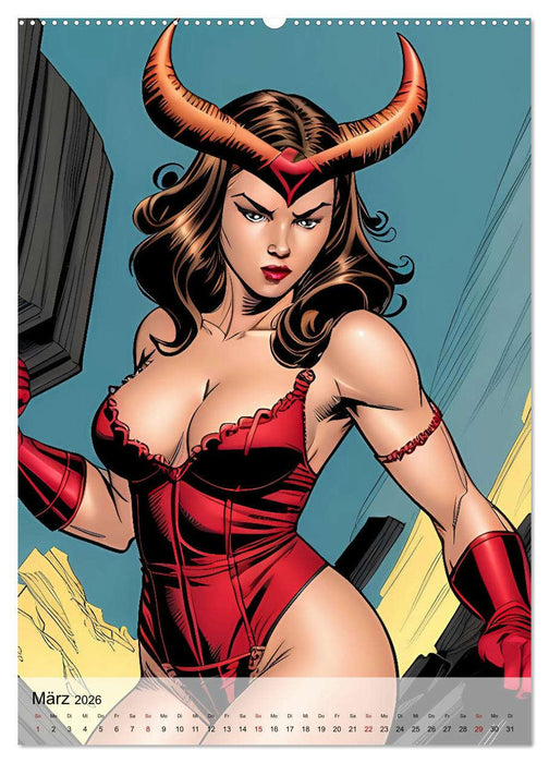 Super Sexy Superfrauen (CALVENDO Wandkalender 2026)