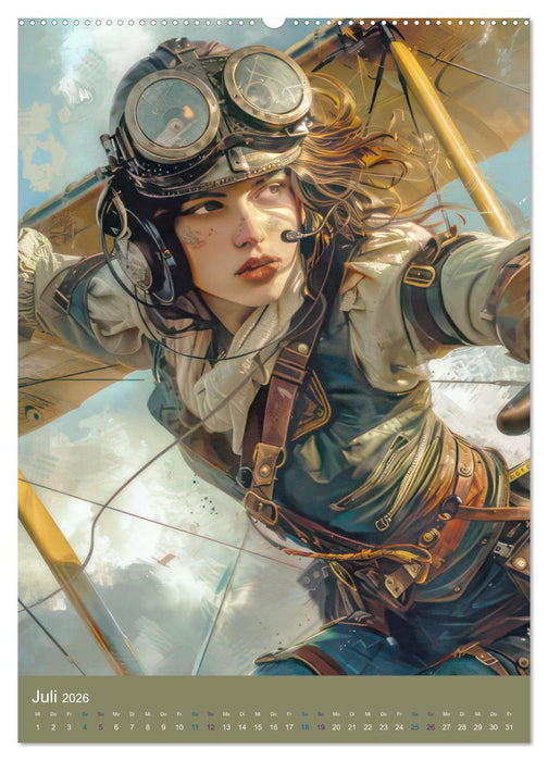 Steampunk Ladies auf Tour (CALVENDO Premium Wandkalender 2026)