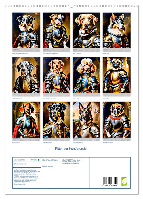 Ritter der Hunderunde (CALVENDO Premium Wandkalender 2026)