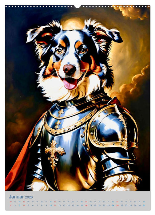 Ritter der Hunderunde (CALVENDO Premium Wandkalender 2026)