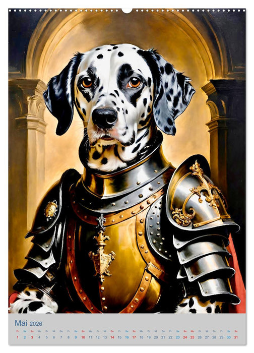Ritter der Hunderunde (CALVENDO Premium Wandkalender 2026)