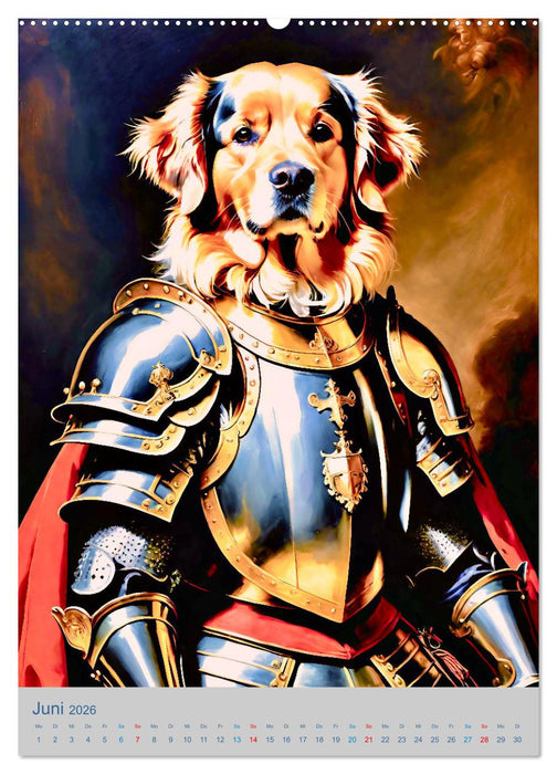 Ritter der Hunderunde (CALVENDO Premium Wandkalender 2026)