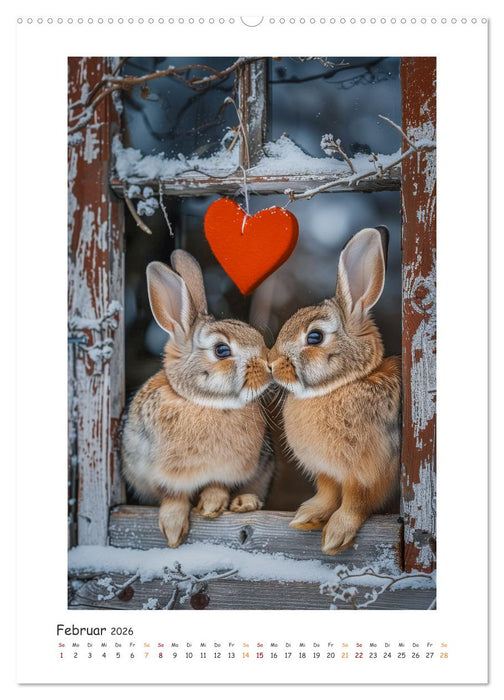 Lustige Hasen (CALVENDO Wandkalender 2026)