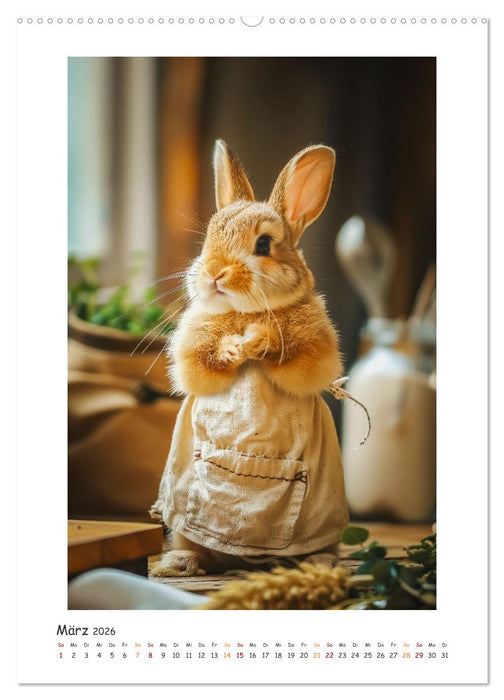 Lustige Hasen (CALVENDO Wandkalender 2026)