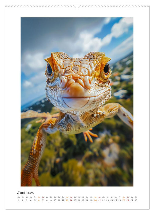 Lustige kleine Echsen (CALVENDO Premium Wandkalender 2026)