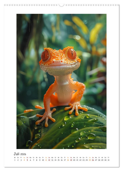 Lustige kleine Echsen (CALVENDO Premium Wandkalender 2026)