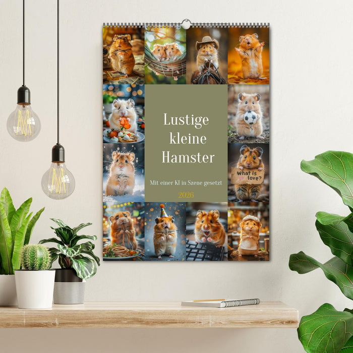 Lustige kleine Hamster (CALVENDO Wandkalender 2026)