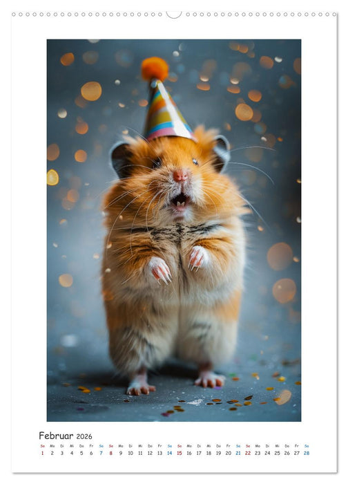 Lustige kleine Hamster (CALVENDO Wandkalender 2026)