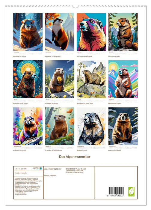 Das Alpenmurmeltier (CALVENDO Premium Wandkalender 2026)