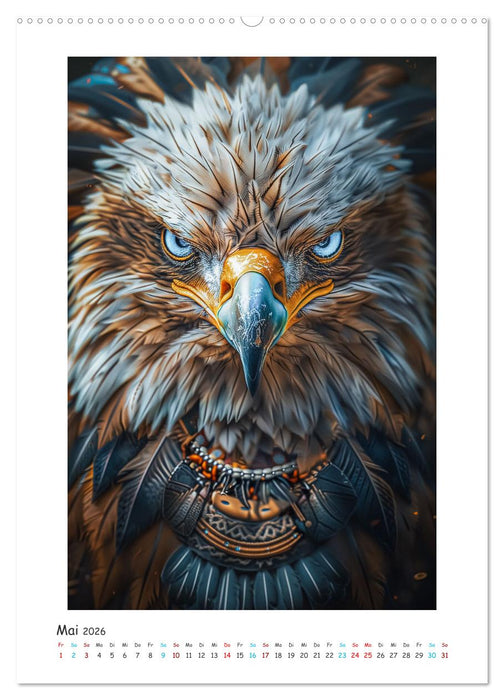 Magische Tiergeister (CALVENDO Premium Wandkalender 2026)