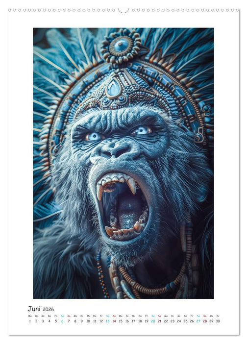 Magische Tiergeister (CALVENDO Premium Wandkalender 2026)