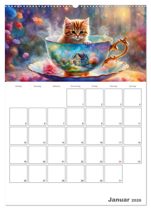 Tierische Kaffee Gesellschaft (CALVENDO Wandkalender 2026)