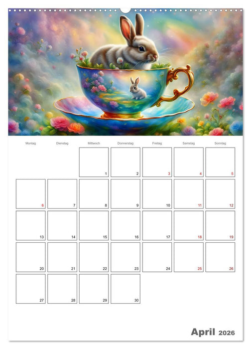 Tierische Kaffee Gesellschaft (CALVENDO Wandkalender 2026)