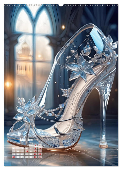 Gläserne Schuhe - Märchenhafte Pumps voller funkelnder Träume (CALVENDO Wandkalender 2026)