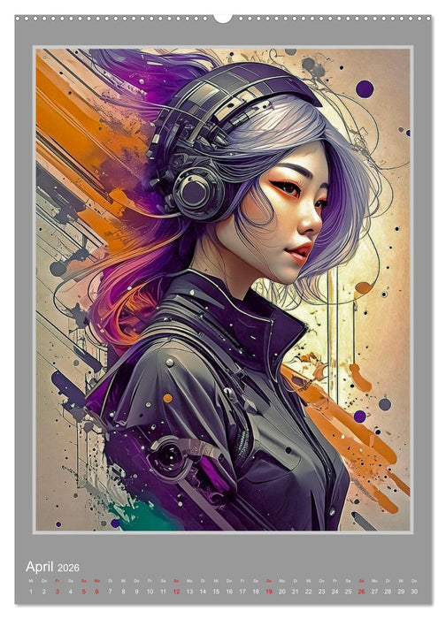 Kunstgesichter (CALVENDO Wandkalender 2026)