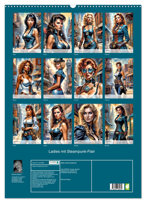 Ladies mit Steampunk-Flair (CALVENDO Wandkalender 2026)