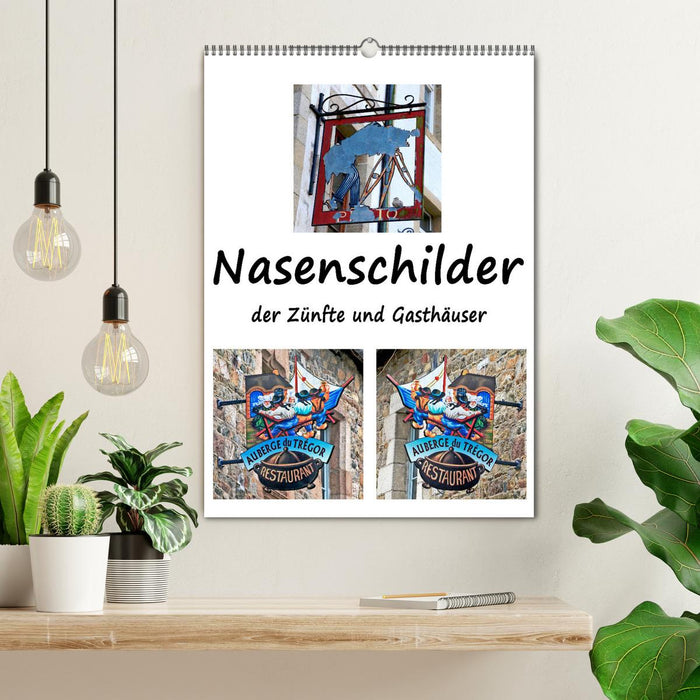 Nasenschilder der Zünfte und Gasthäuser in Frankreich (CALVENDO Wandkalender 2026)