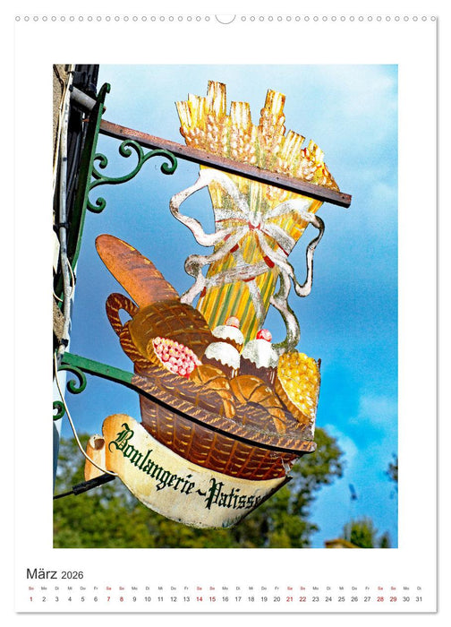 Nasenschilder der Zünfte und Gasthäuser in Frankreich (CALVENDO Wandkalender 2026)