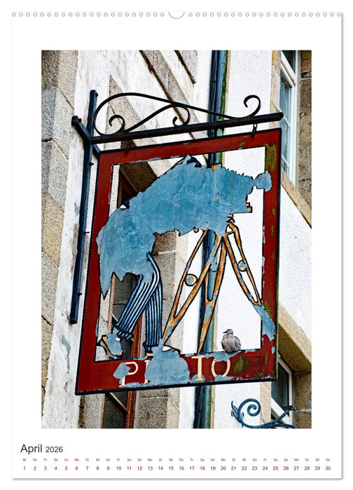 Nasenschilder der Zünfte und Gasthäuser in Frankreich (CALVENDO Wandkalender 2026)