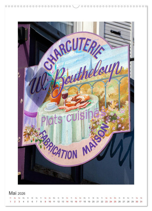 Nasenschilder der Zünfte und Gasthäuser in Frankreich (CALVENDO Wandkalender 2026)