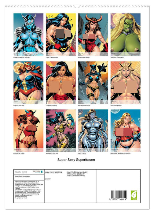 Super Sexy Superfrauen (CALVENDO Premium Wandkalender 2026)
