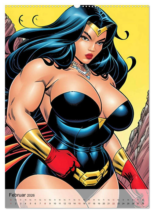 Super Sexy Superfrauen (CALVENDO Premium Wandkalender 2026)