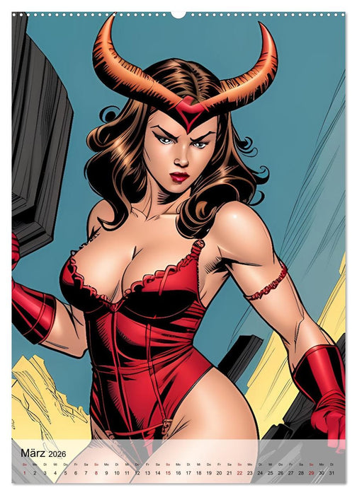 Super Sexy Superfrauen (CALVENDO Premium Wandkalender 2026)