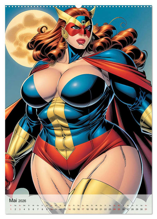 Super Sexy Superfrauen (CALVENDO Premium Wandkalender 2026)