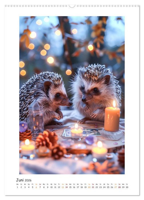 Lustige kleine Igel (CALVENDO Premium Wandkalender 2026)