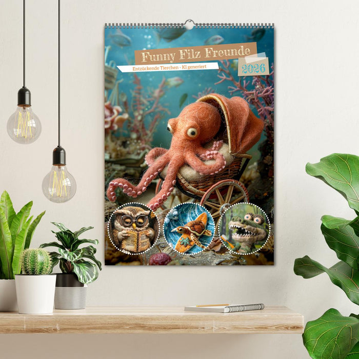 Funny Filz Freunde (CALVENDO Wandkalender 2026)