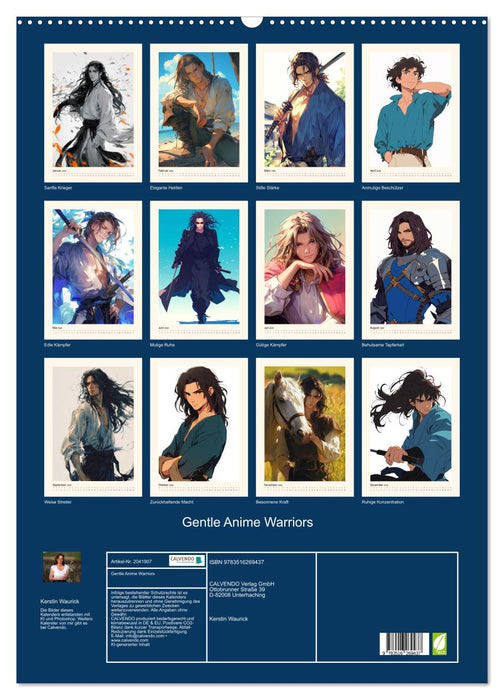 Gentle Anime Warriors (CALVENDO Wandkalender 2026)